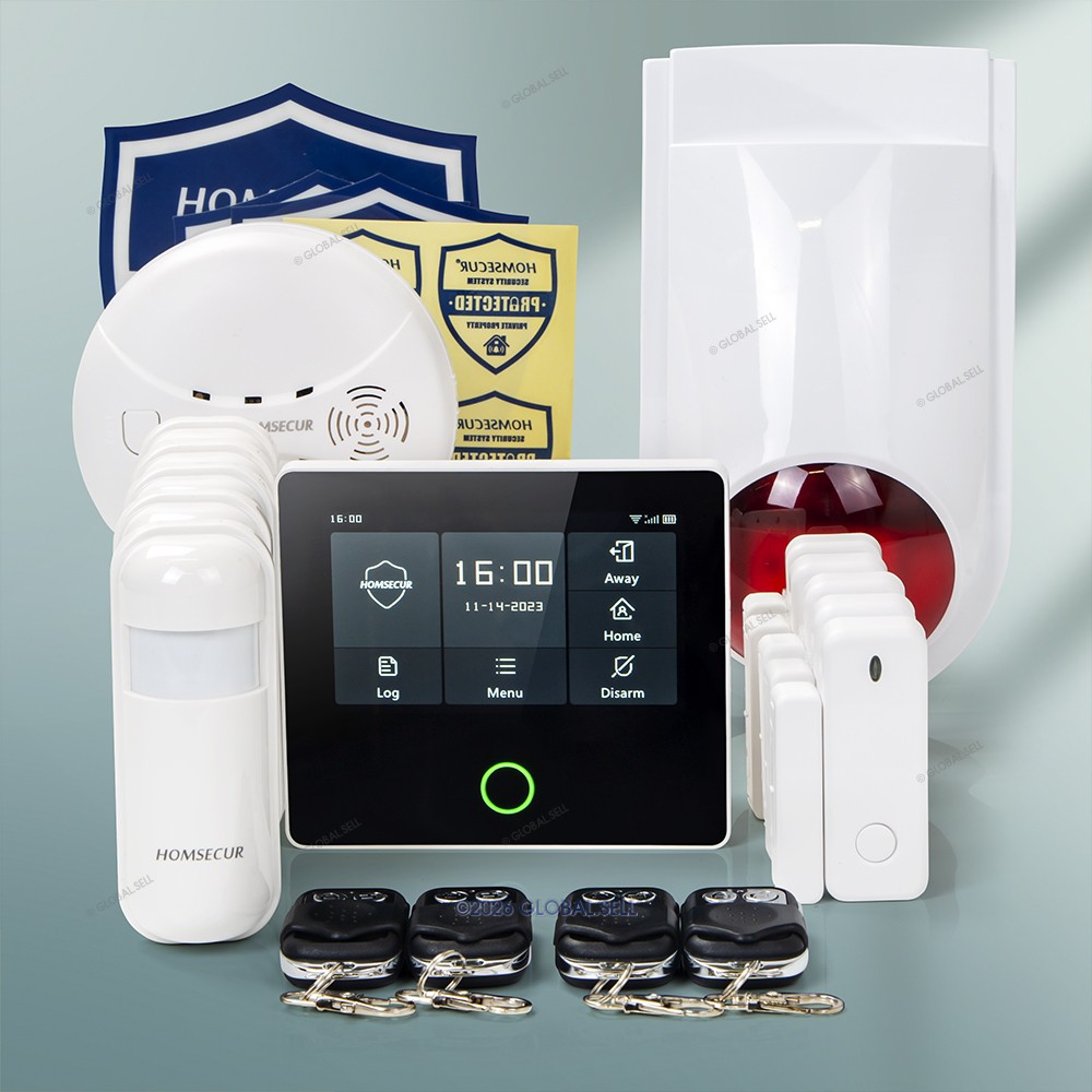 HOMSECUR Wireless WIFI 4G LCD Burglar Intruder Alarm System+PIR+5*Door Sensor