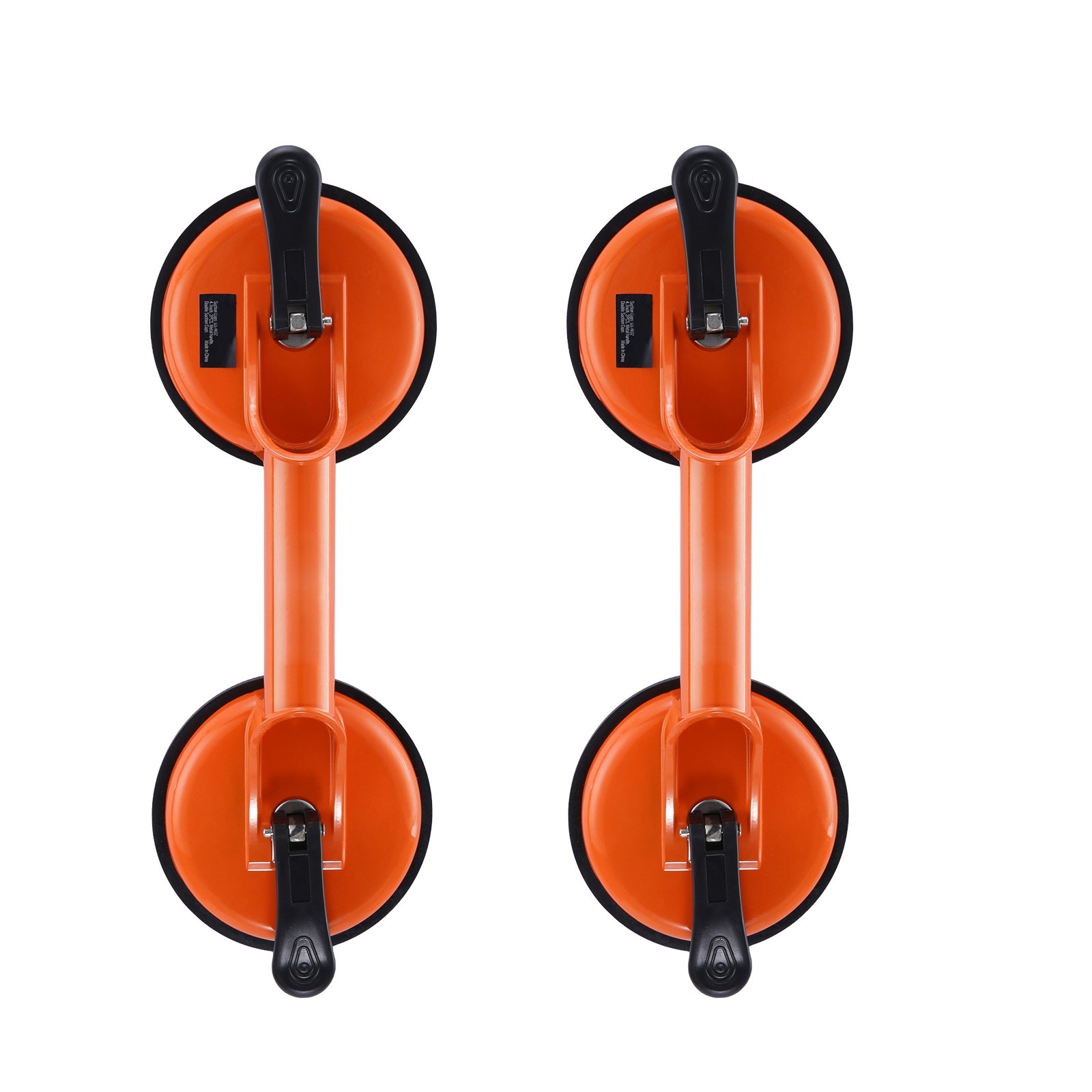 Uimoso Vacuum Suction Cup Double Glass Lifter 4.7" 330lbs 2 Pack Aluminum Handle