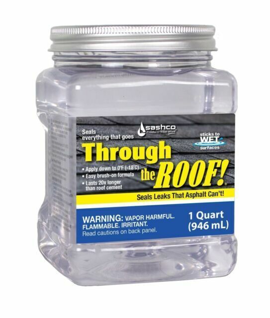 SASHCO THROUGH the ROOF SEALANT CLEAR 29OZ ROOF SEALANT ROOF PATCH 6012405