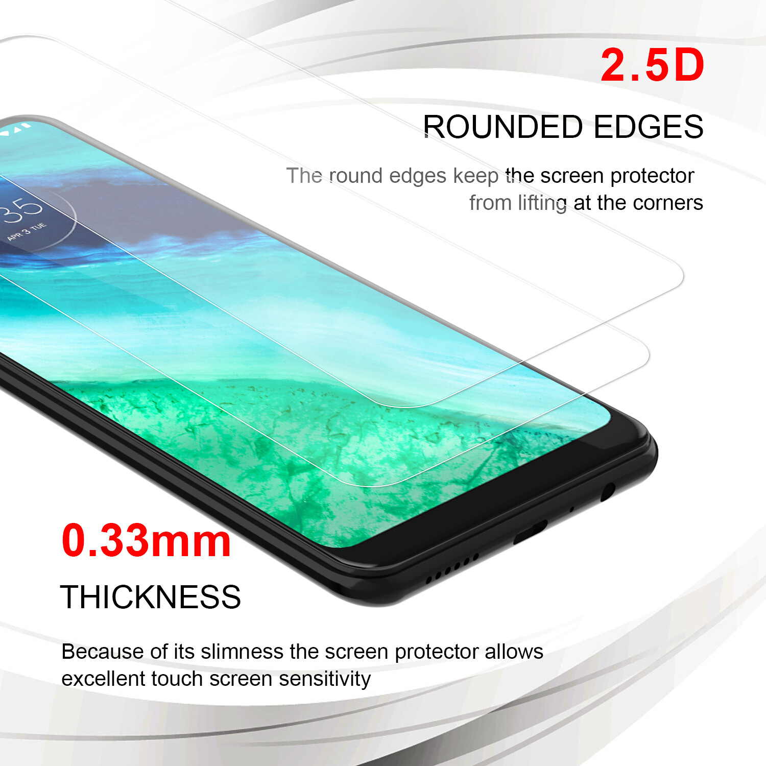 2 Pack For Motorola MOTO G 5G 2024 Premium Tempered Glass Screen Protector