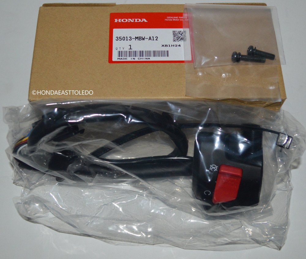 HONDA OEM ENGINE START STOP SWITCH ASSY 2001-2006 CBR600F4 35013-MBW-A12