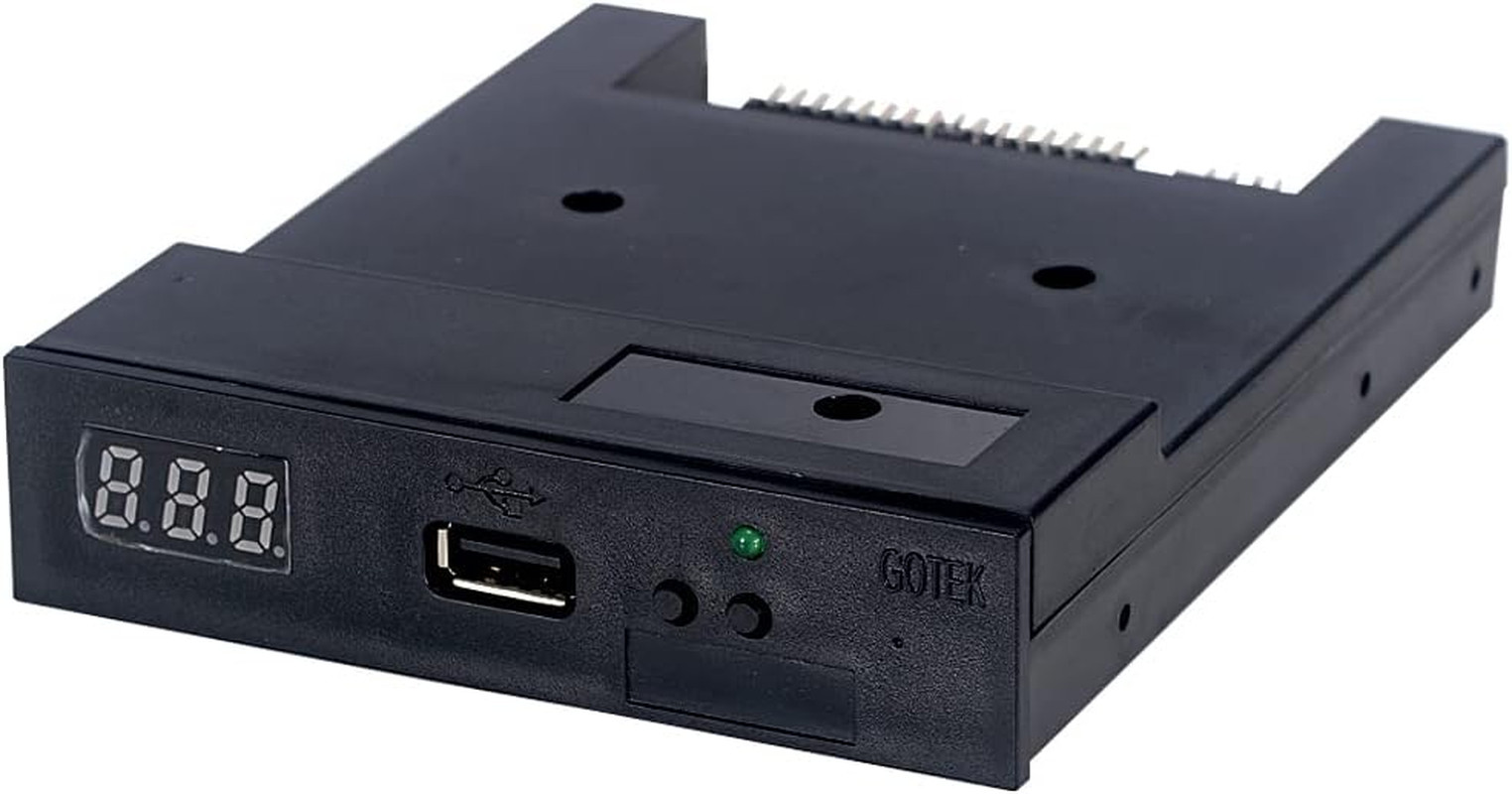 SFR1M44-U100 3.5 Inch 1.44MB USB SSD Floppy Drive Emulator Black