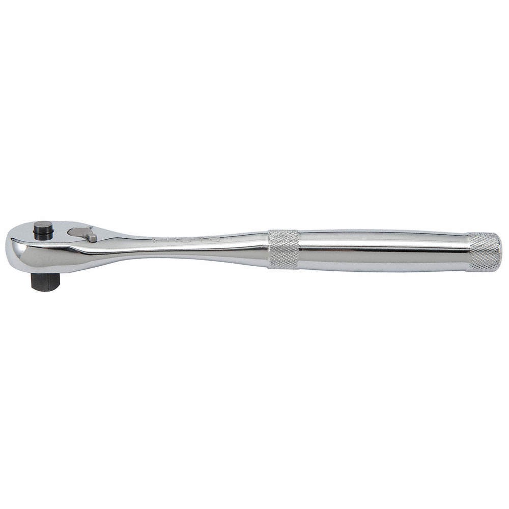 PROTO J5249XLQR Hand Ratchet,8 1/2 in, Chrome, 3/8 in 426G40