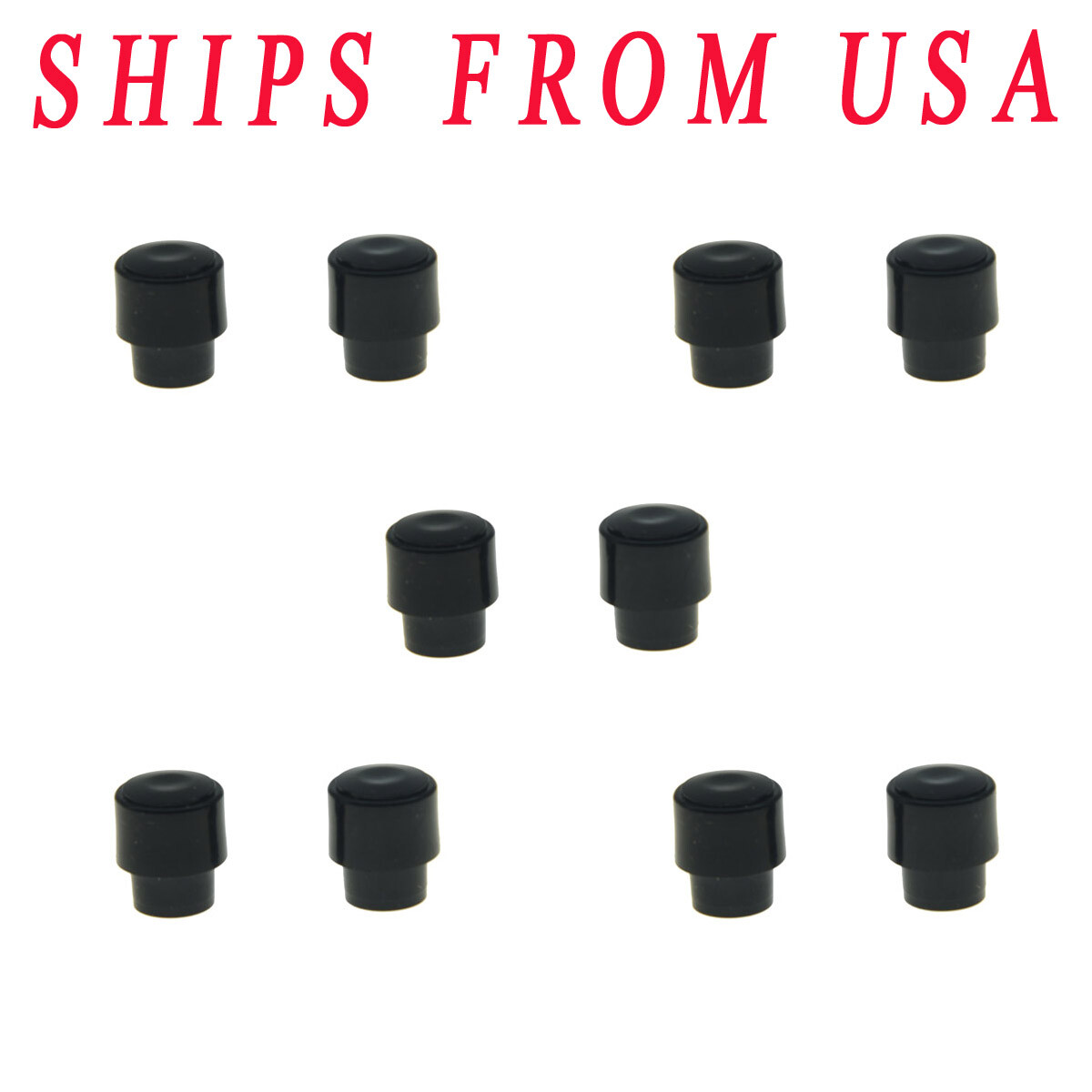 10x KAISH BK Barrel Switch Tip Pickup Switch Knob for USA Tele Telecaster
