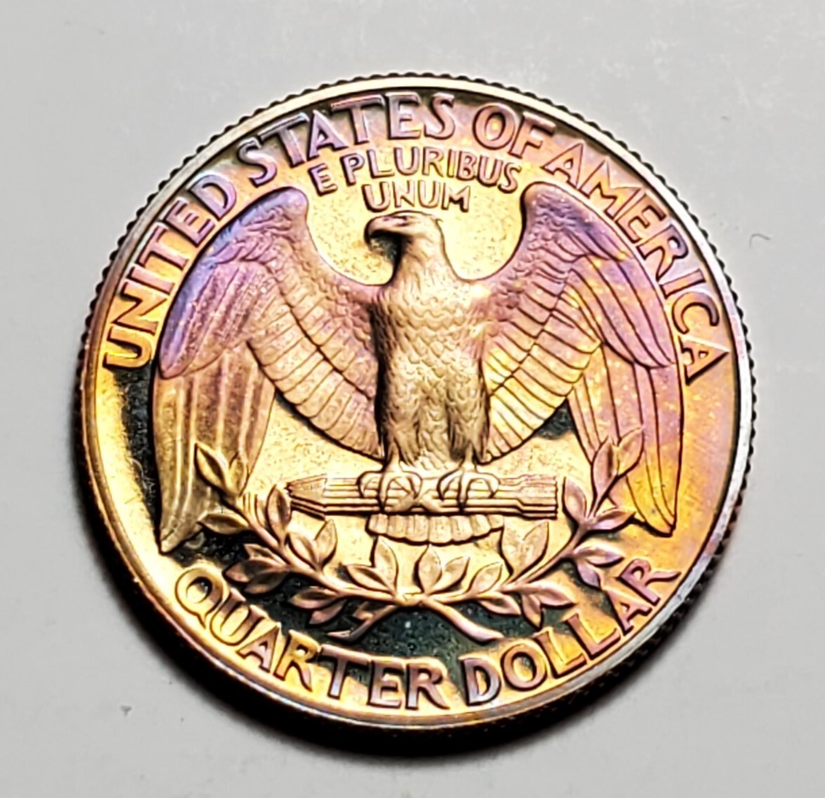 TONED 1989 S WASHINGTON QUARTER PROOF UNC #C3678