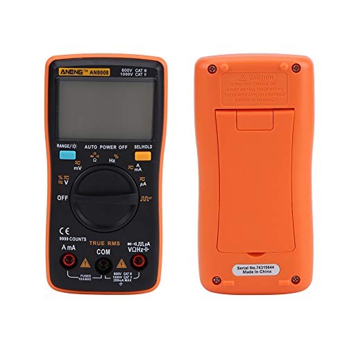 True-RMS Digital Multimeter Tester - AN8008 Measures AC/DC Voltage Ammeter