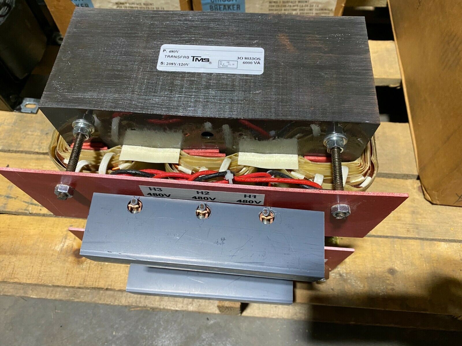 1x Transfab TMS Industrial Control Transformer 3O 8033OS, 6000 VA, NOS unused