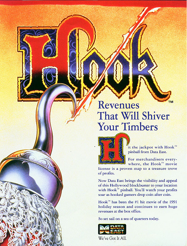 HOOK Pinball (Data East) - ROM Upgrade chip set