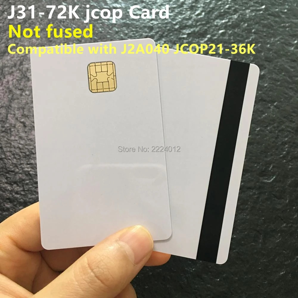 Unfused J31-72 Chip with 3 Tack Hico Magstripe Contact JAVA Card JCOP Card Compa