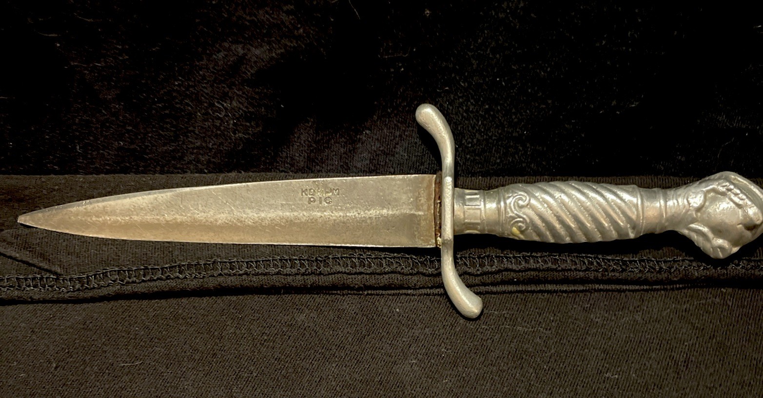 Vintage German  Korium Black Forest Knife . Claw With Ball On Top, No Sheath.