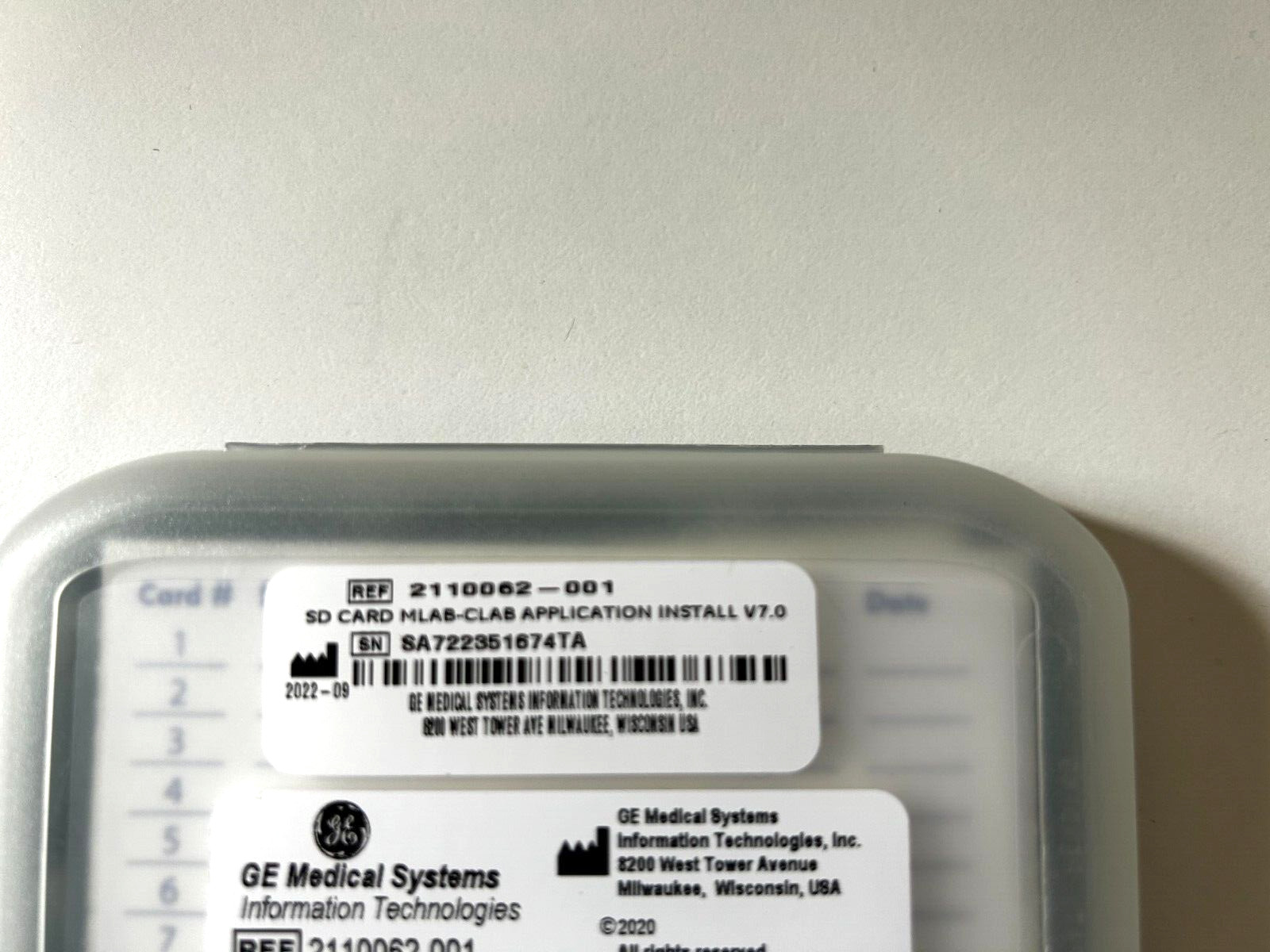 GE 2110062-001 Rev.D Mac-Lab CardioLab Application Version 7.0