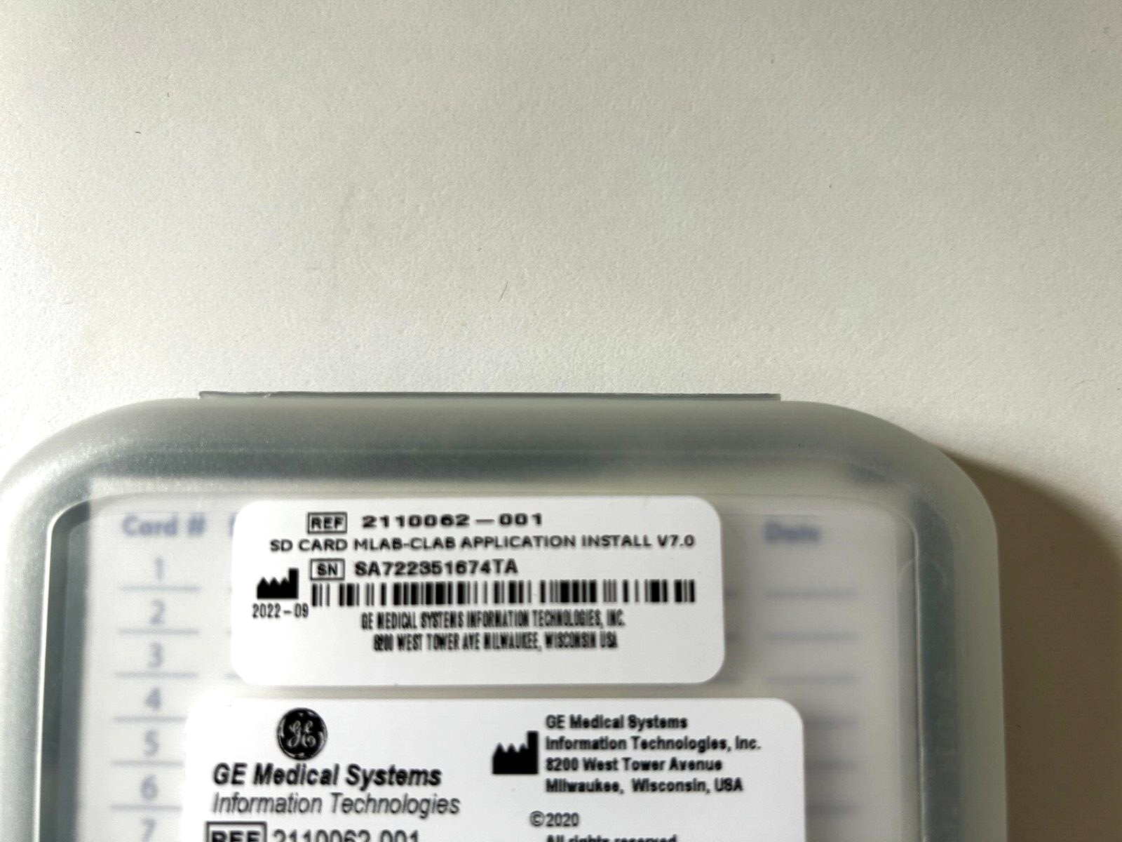 GE 2110062-001 Rev.D Mac-Lab CardioLab Application Version 7.0