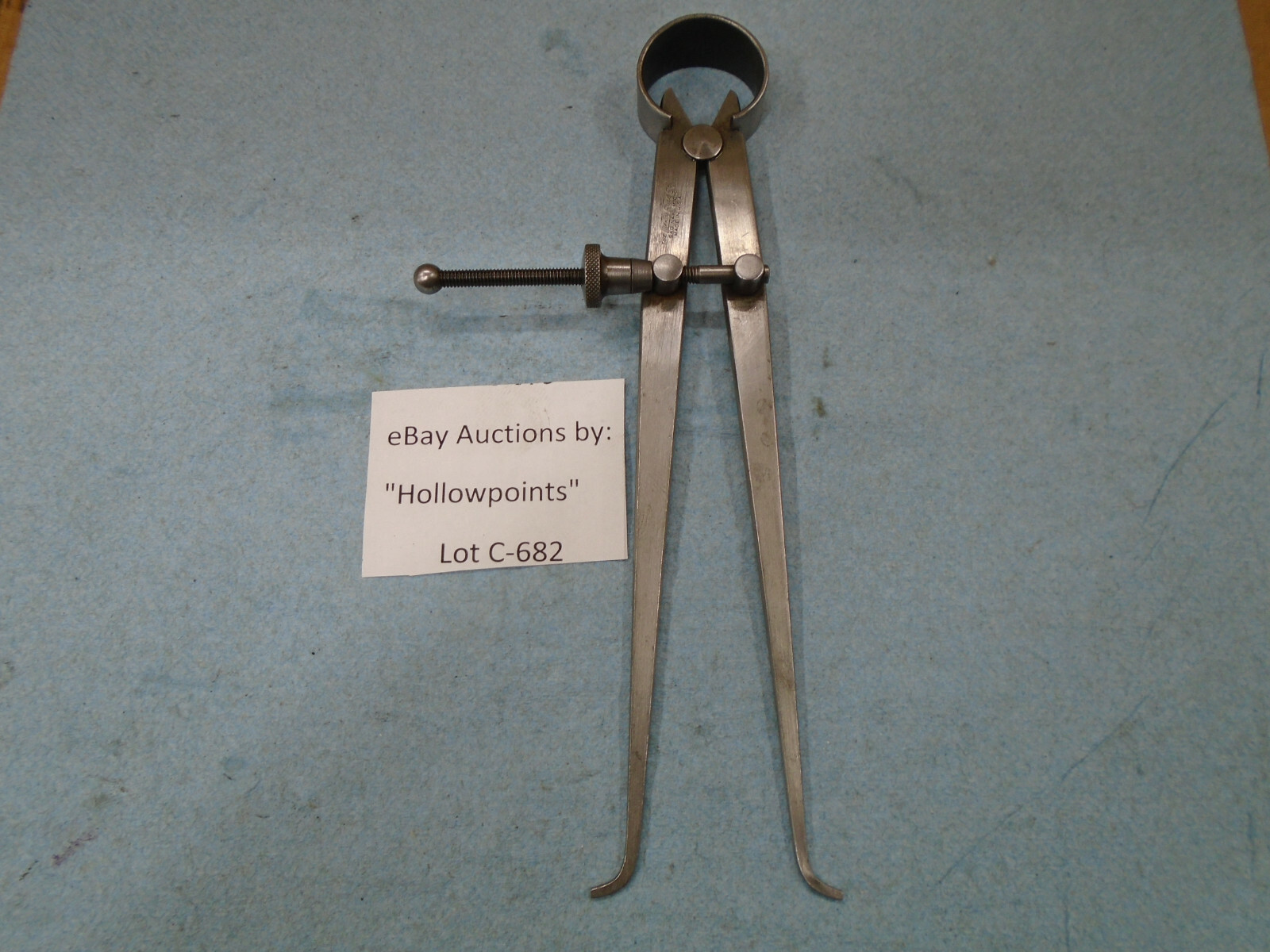 Lufkin No. 42 Inside 6" Spring Caliper w/ solid nut for Lathe Mill  C682