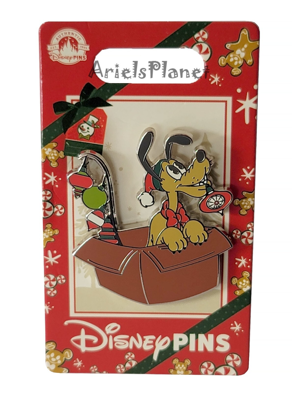 Disney Parks Christmas Holidays Pluto Present Pin