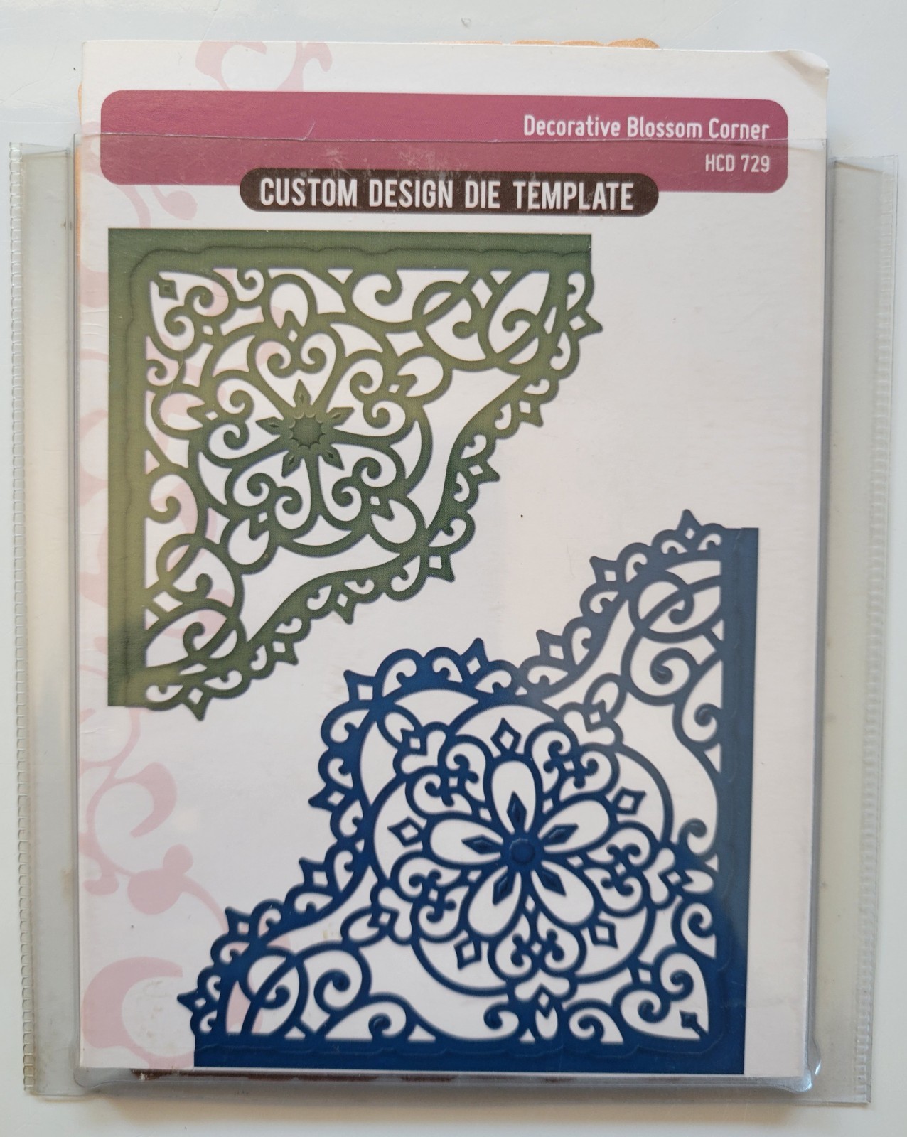 Spellbinders Heartfelt Creations Dies Template: DECORATIVE BLOSSOM CORNER HCD729