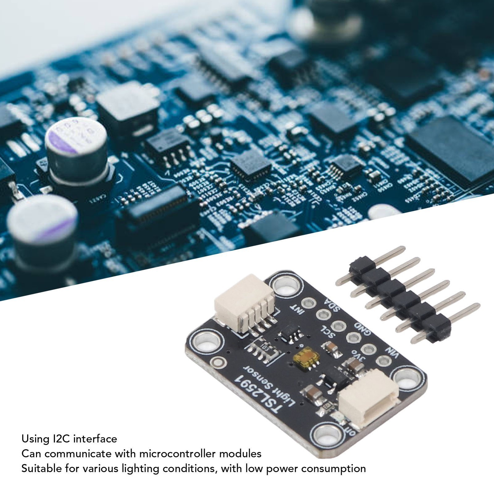 Digital Light Sensor Module TSL2591 I2C Interface High Dynamic High Range