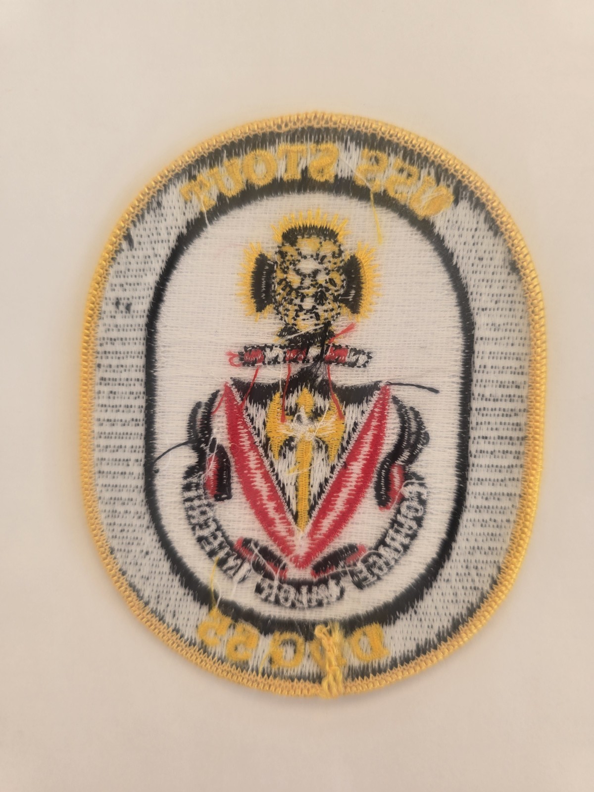 USS STOUT DDG 55 Guided Missile Destroyer Ships Crest Patch 4 inch