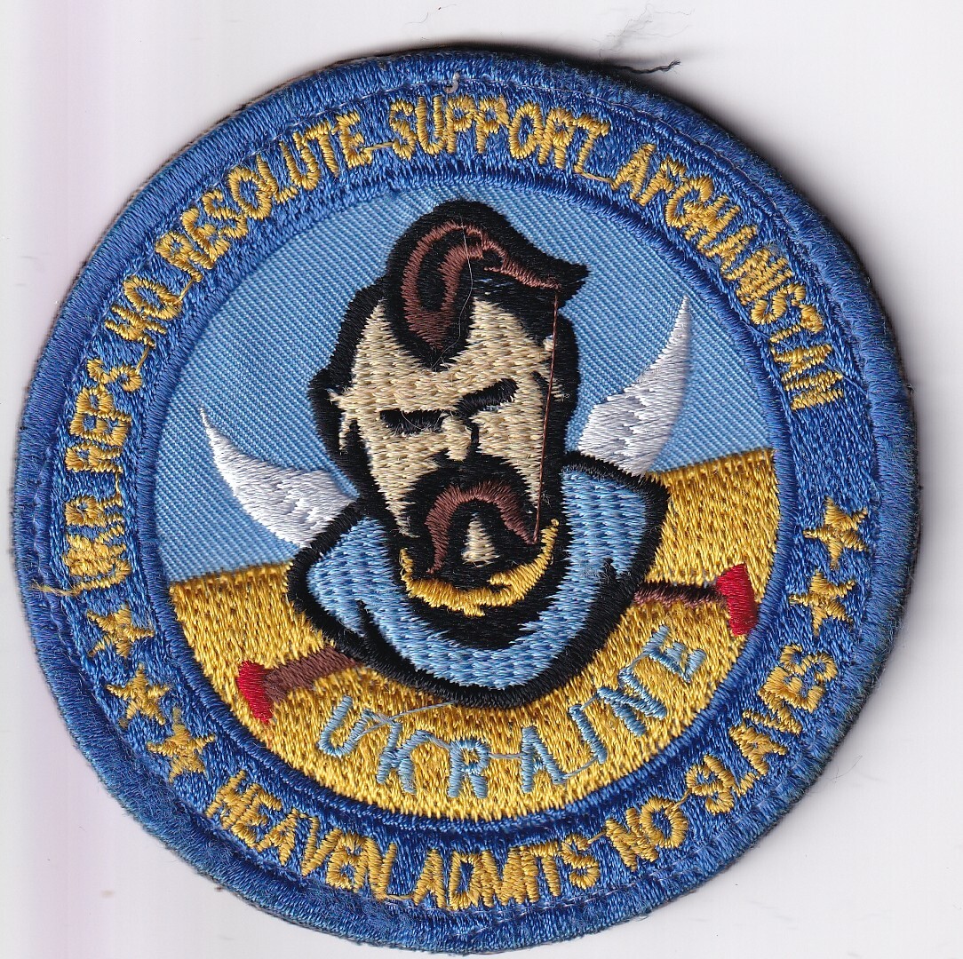 Ukraine Representatives Resolute Support Heaven Admits no Slav patch Afghan made