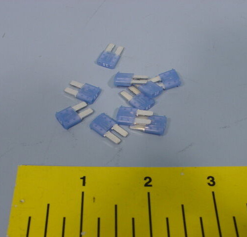 QTY 10 LittleFuse 0327015.ZXS Automotive Micro2 Blade Fuses; Blue, 32V, 15A