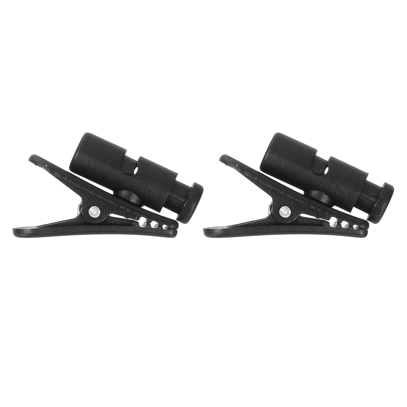 2pcs Headphone Wire Clips 1.54" Length Small Headset Cable Clamp, Black