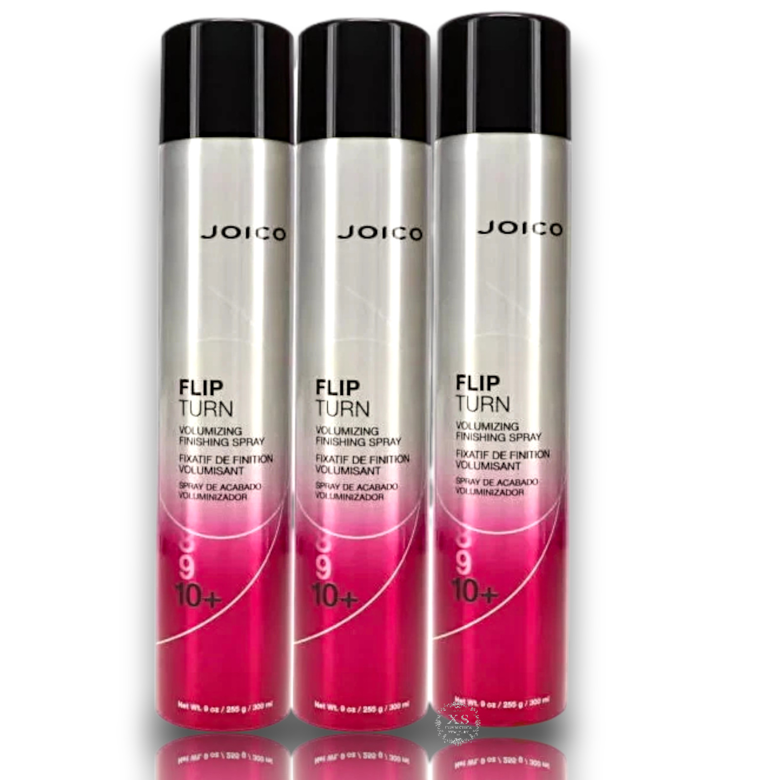 Joico Flip Turn Volumizing  Finishing Hair Spray   10+ 9 oz/300ML (Pack OF 3)