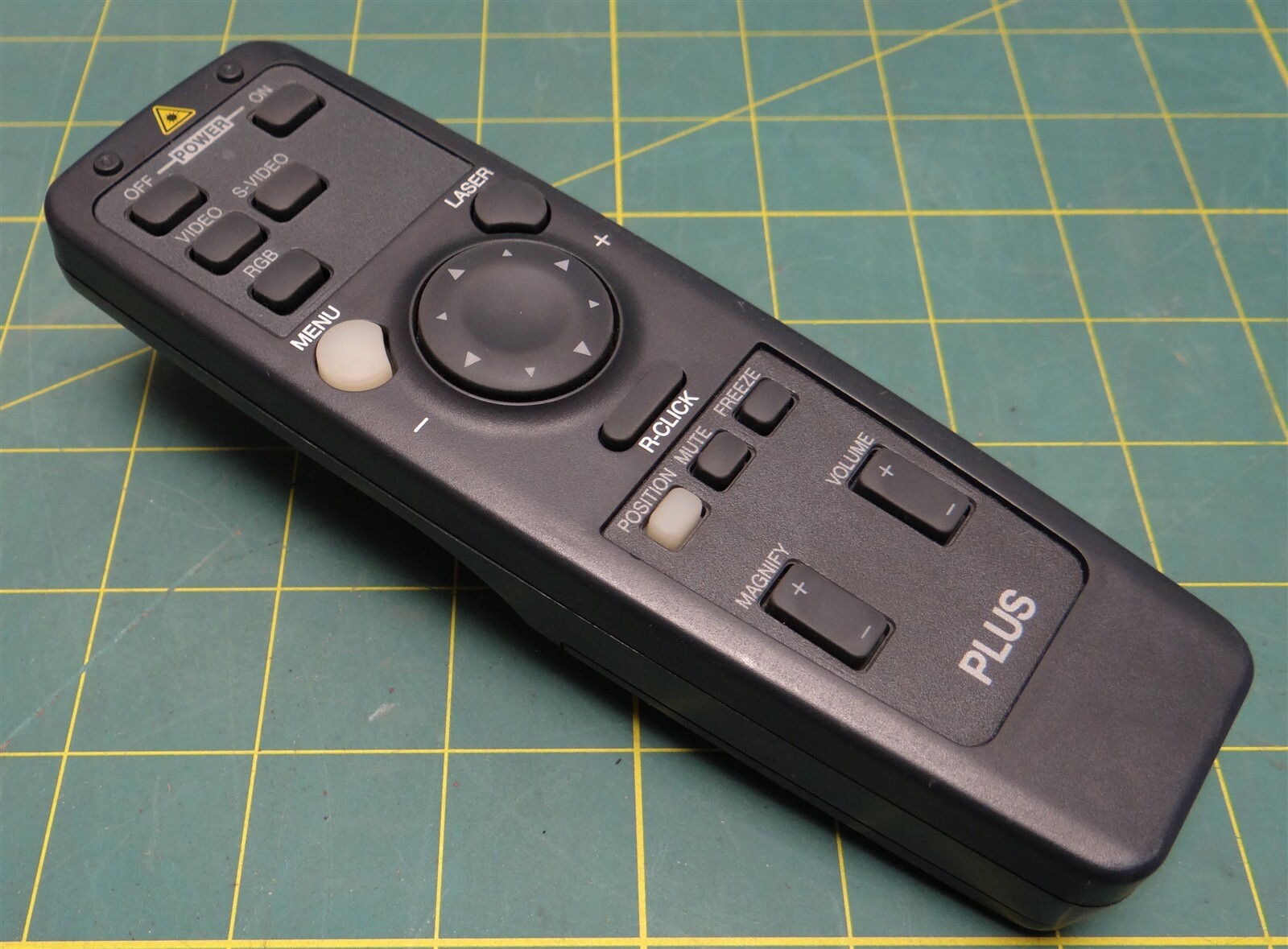 Plus Corp. Projector Remote Control Laser Pointer Model: UP-1000R
