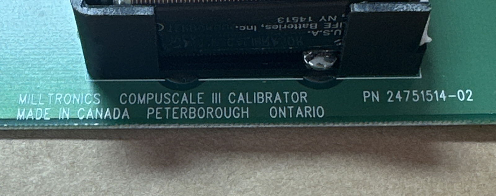 Siemens Milltronics CUSF3 Calibration Card For Campuscale 3 Calibrator 24751514