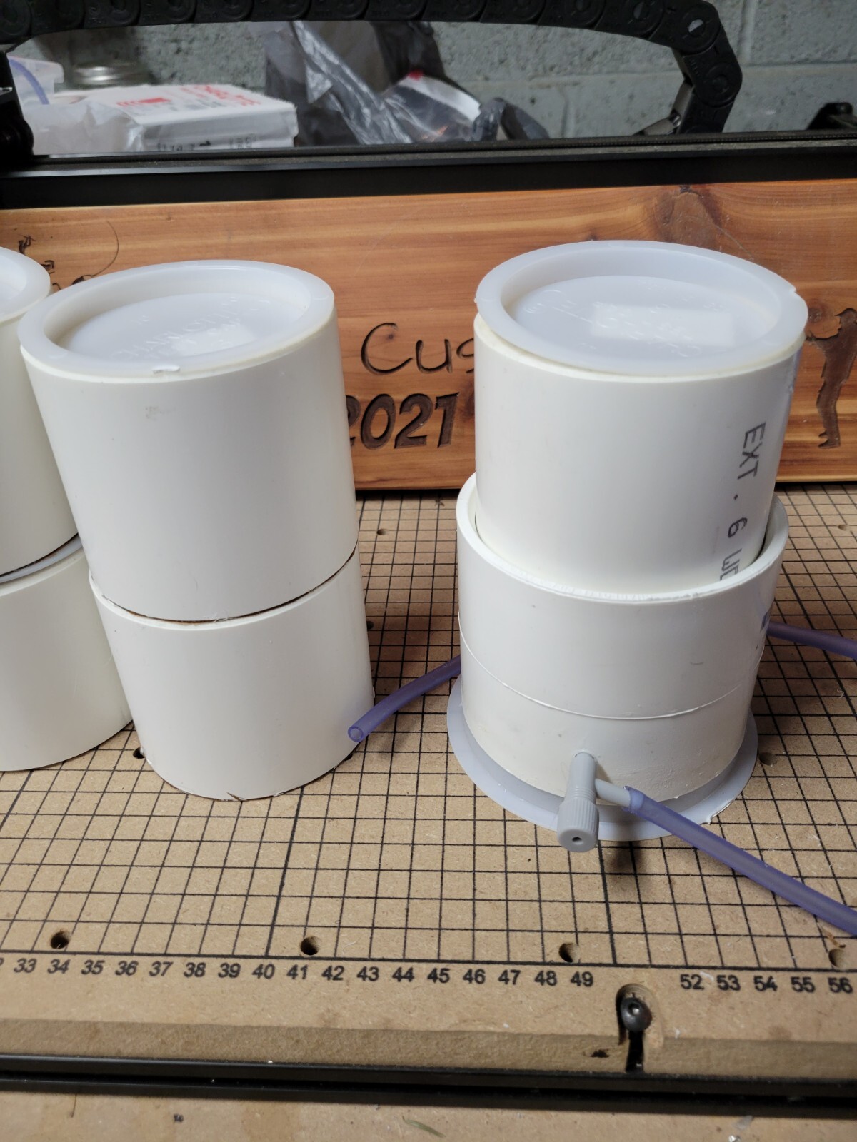 POWDER COATING COAT, PAINT FLUID BED 3" 4 EXTRA CUPS.  FISHING. LURES, JIGS.
