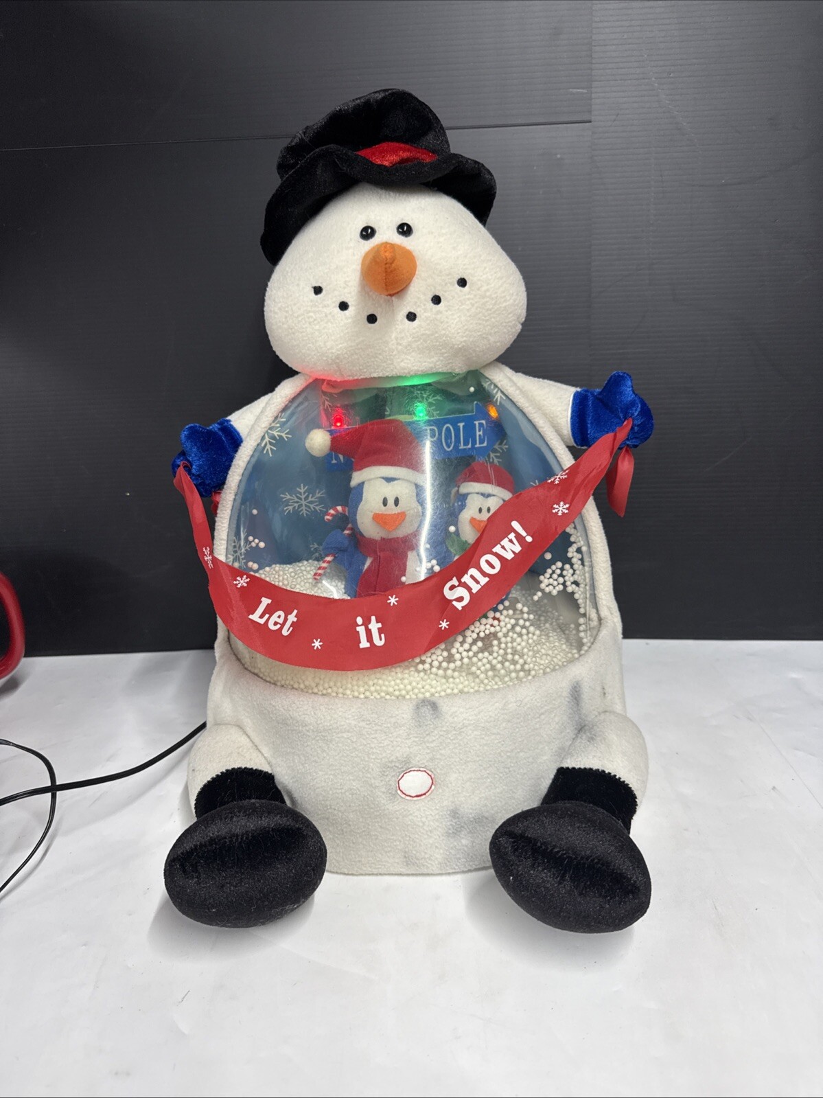 Gemmy Snow Globe Pals Snowman Tested READ☃️