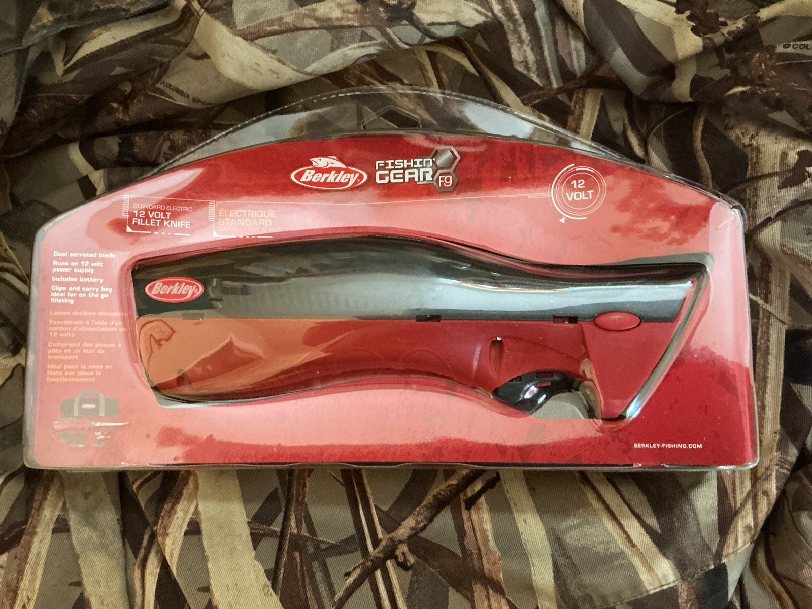 Berkley Fishing Gear Electric 12 Volt Fillet Knife BCEF12V 1318419,Has Case Inc.
