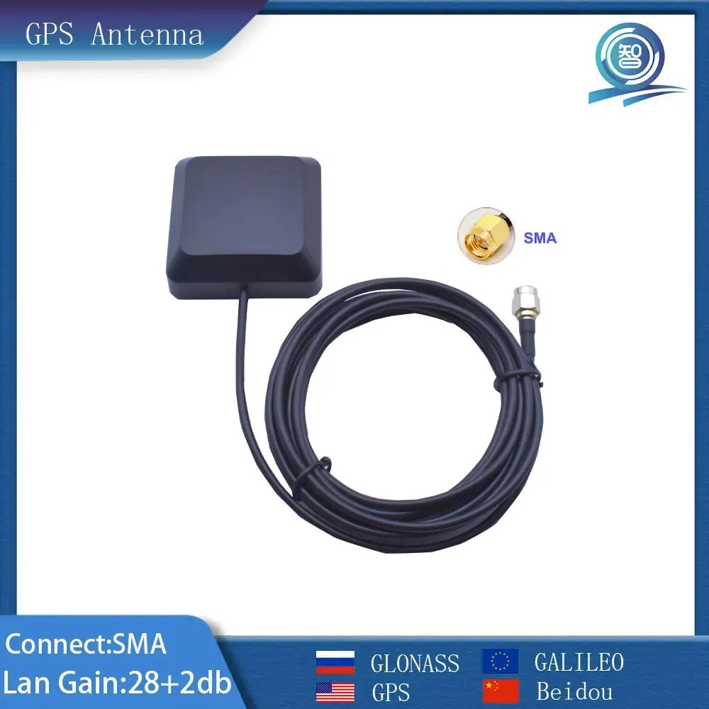 GNSS Antenna GPS BDS GALILEO GLONASS L1 L2 L5 Band NEO-M8N LNA GAIN 28dbi Gain E