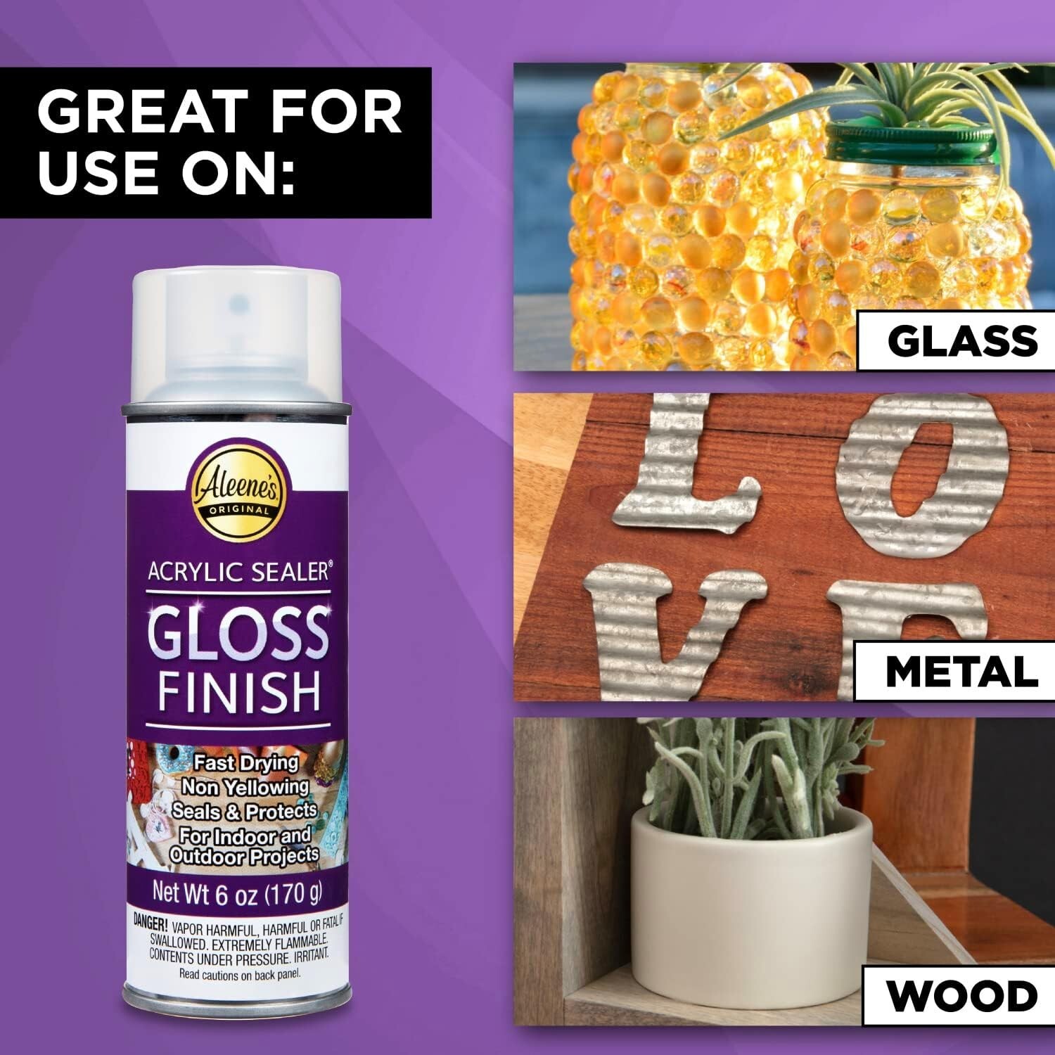 Aleene's Spray Gloss Finish 6oz Acrylic Sealer, Original Version