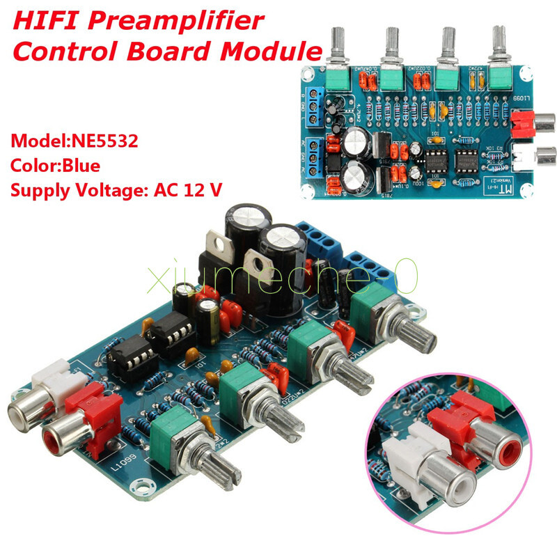 NEW HIFI NE5532 OP-AMP Preamplifier Amplifier Volume EQ Tone Control Board