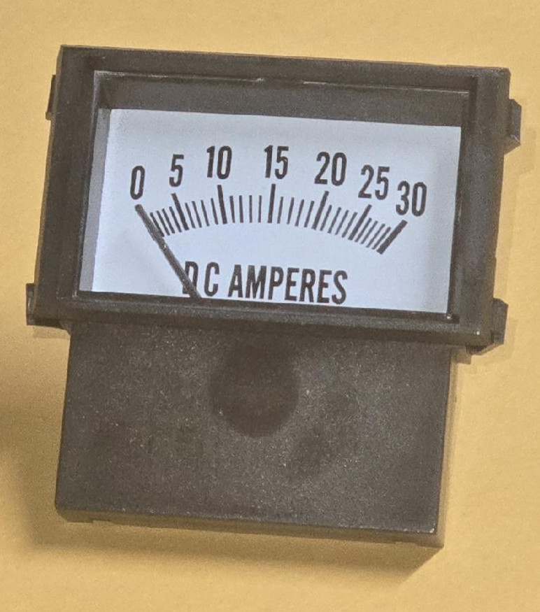 BATTERY CHARGER AMP METER 0-30A SNAP-IN for SCHUMACHER & SCHAUER CHARGERS