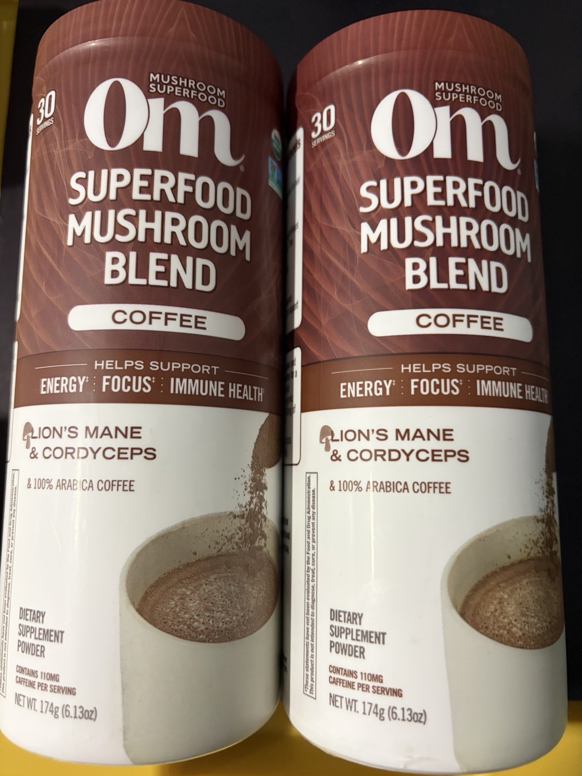 OM Superfood Mushroom Blend Coffee, Focus & Immune Boost/ 2️⃣ Packs ! Exp 06/27