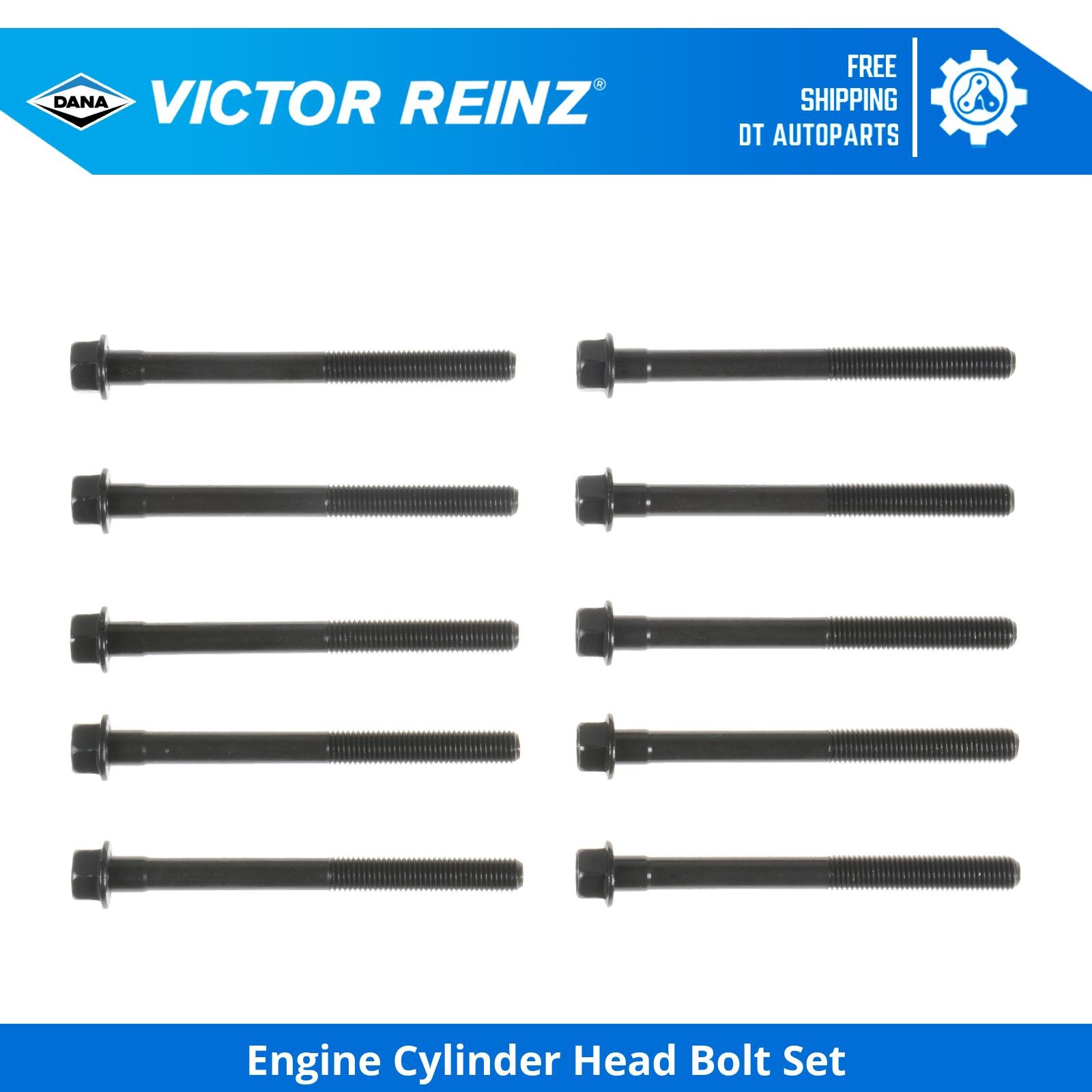 For 1985-1989 Dodge Lancer Engine Cylinder Head Bolt Set Victor Reinz 1986 1987