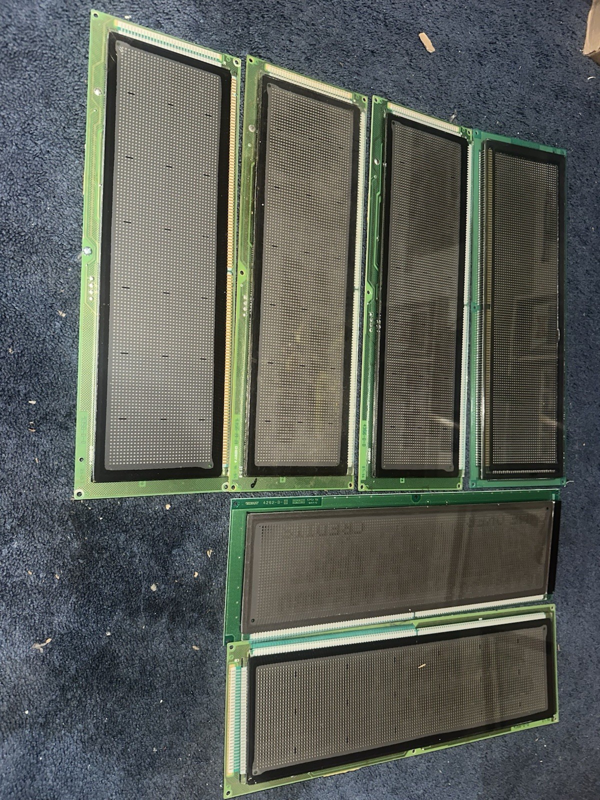 Six non working DMDs for coin operated arcade game pinball machines.