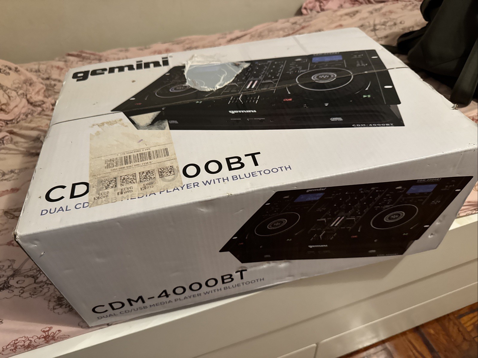 Gemini - CDM-4000BT - Dual CD/USB DJ Media Mixer/Controller With Bluetooth