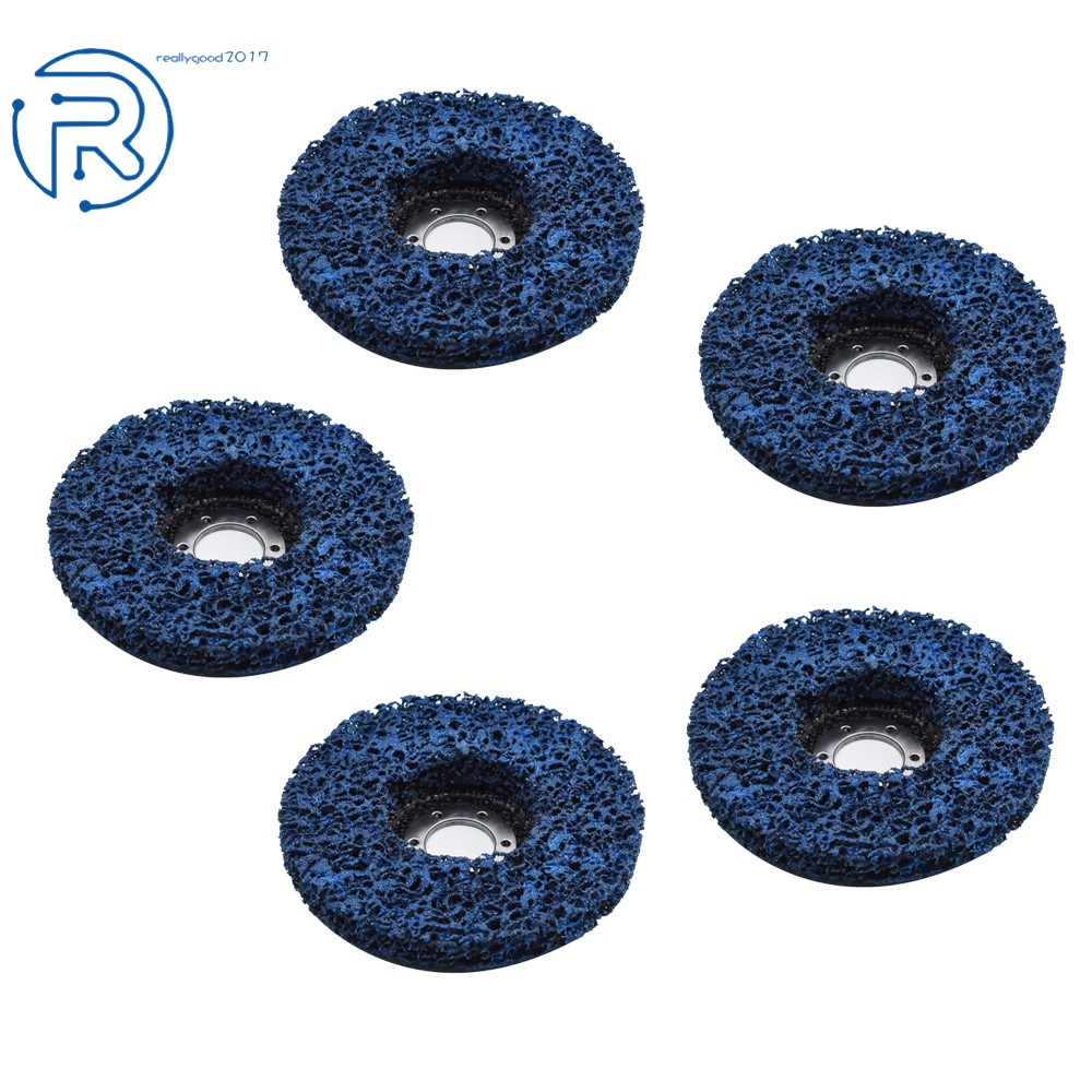 5 × 4.5 Inch For Angle Grinder Poly Strip Disc Wheel Paint Rust Removal Clean