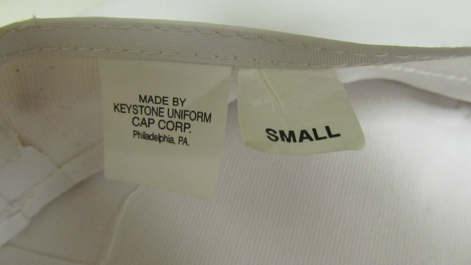 Keystone Uniform Cap Cover Size Small White