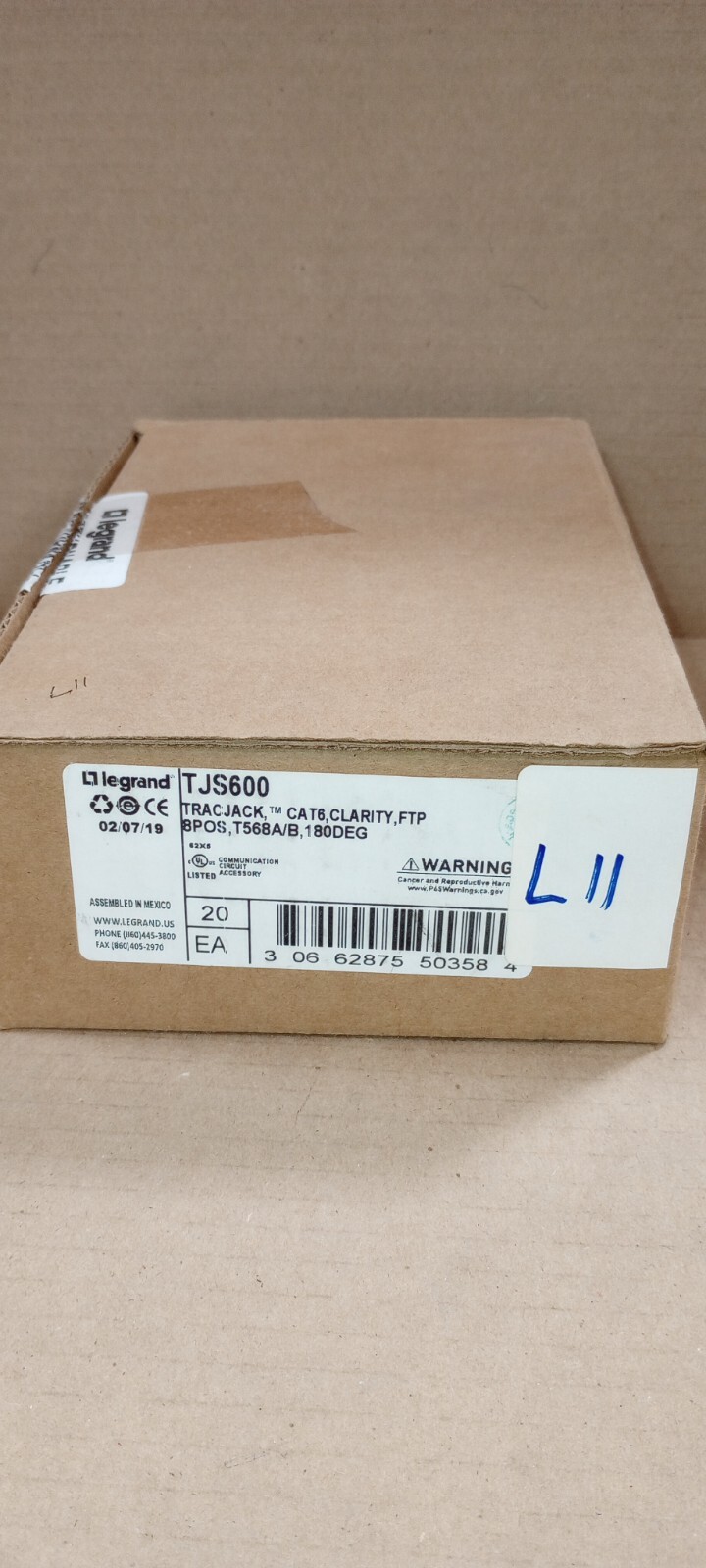 NEW SEALED LEGRAND (TJS600) ( TracJack Sheilded Cat6 Clarity RJ45 Jack