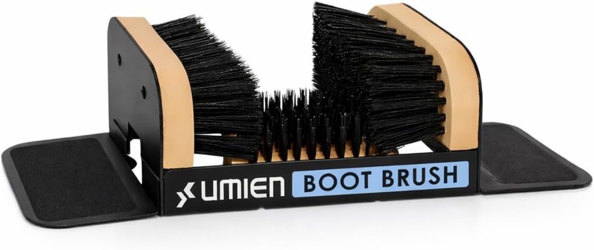 Heavy-Duty Boot Scraper & Shoe Brush with Flaps for Efficient Outdoor Cleaning