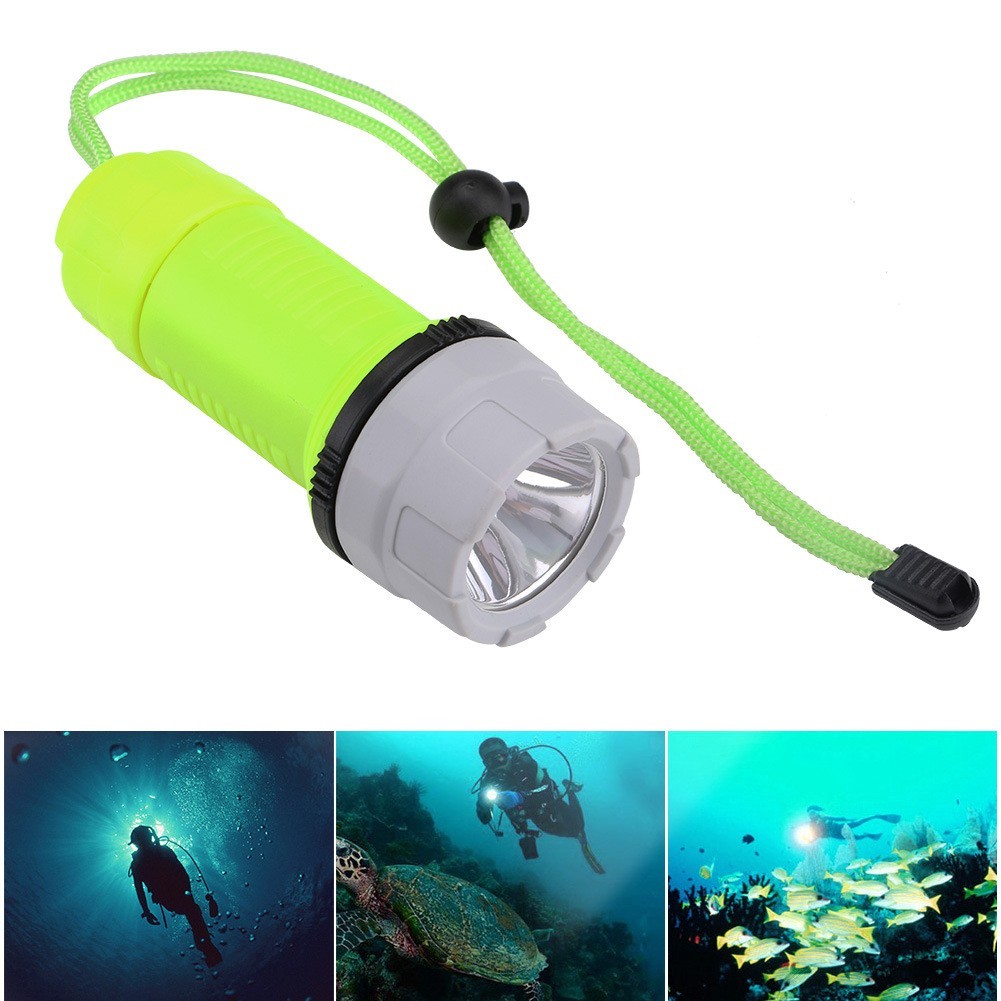 Waterproof LED Diving Flashlight Torch with Effective Light Distance 50 Meters