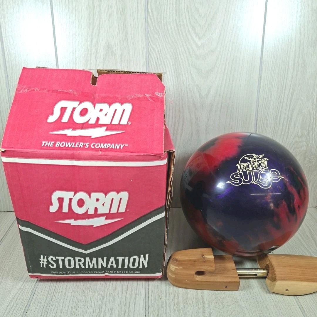 Storm Tropical Surge Pink Purple 12 Lbs Bowling Ball Birthday Cake Top 2.5oz