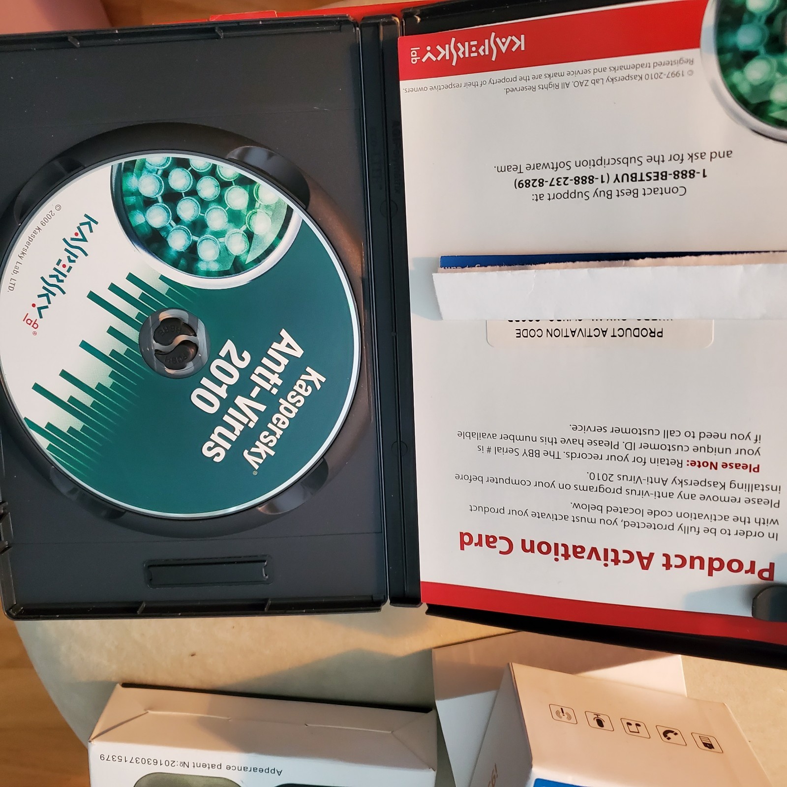 KASPERSKEY Lab Anti-Virus 2010 Protection PC Computer Security Software & Code