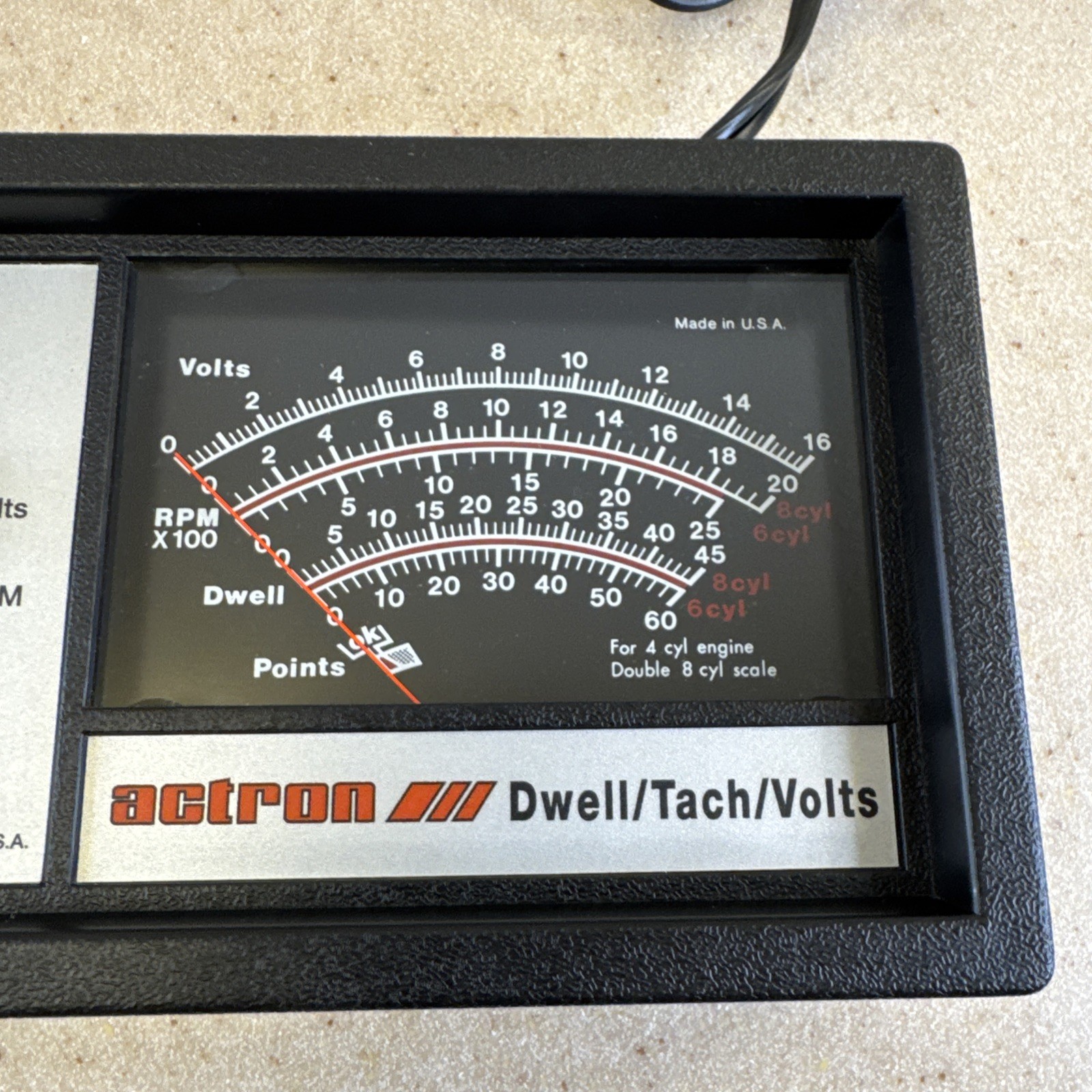 Actron CP7605 Dwell Meter Tachometer Voltmeter Analyzer