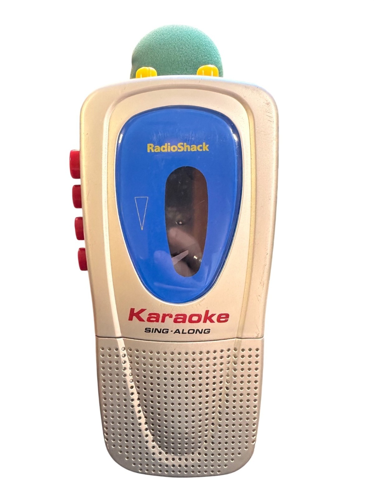 RadioShack Karaoke Sing-Along Portable Cassette Recorder 1990s Kids Toy With Mic