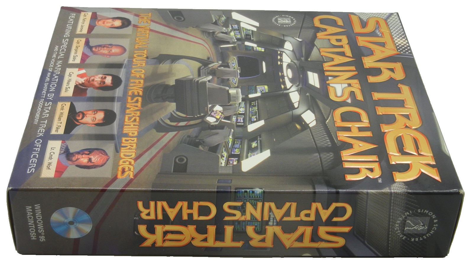 Star Trek: Captain's Chair PC/MAC USS Enterprise Deep Space Ship Decks Views CD