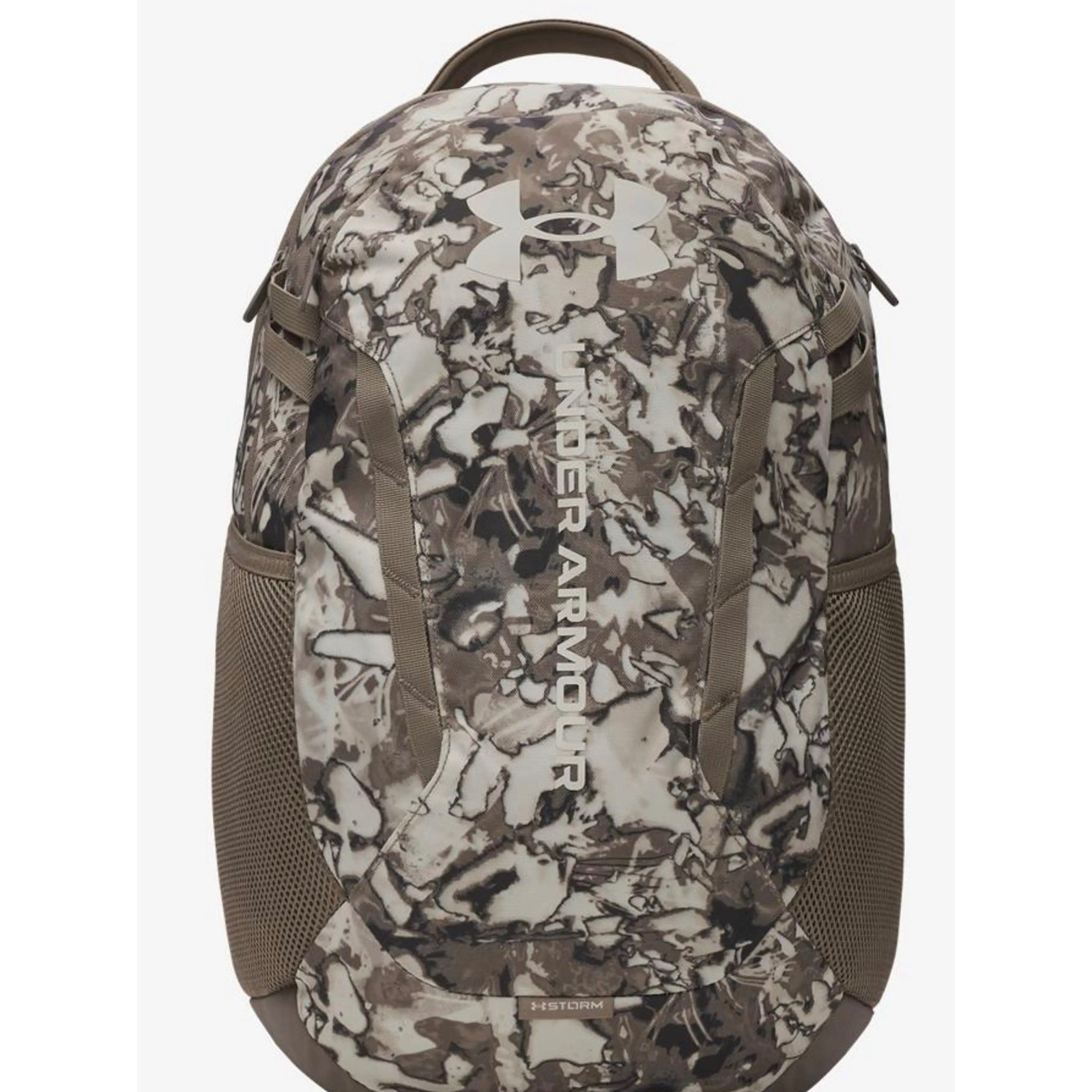 Under Armour Hustle 4.0 Backpack Camo Storm Water Repellent Laptop Sleeve