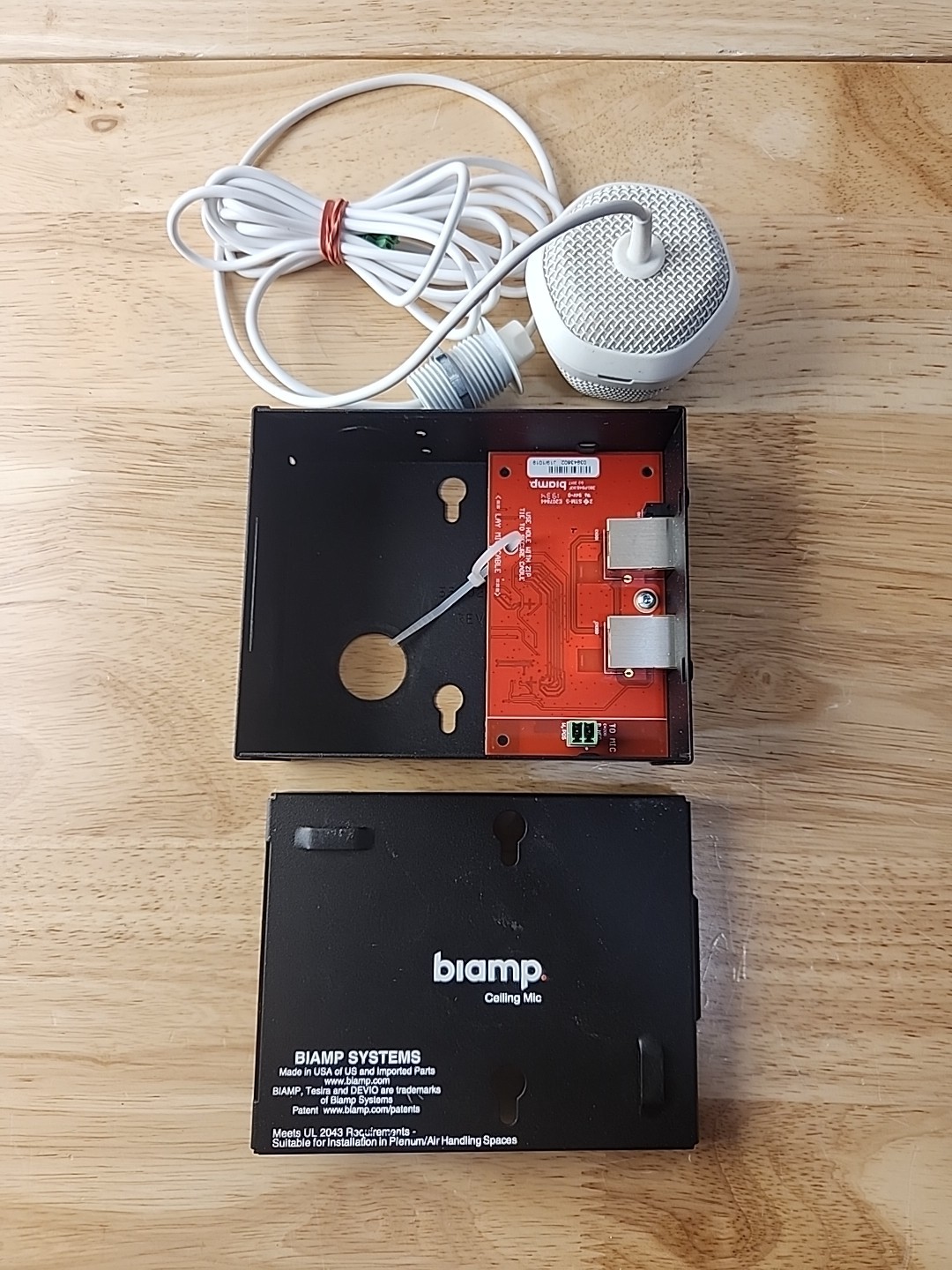 Biamp Parle TCM-1EX White - Expansion AVB Beamtracking Pendant Microphone X2